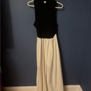 Reformation Sai Dress - White & Black - Size Large